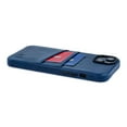 thumbnail image 3 of Dockem Card Case for iPhone 14 Plus with Built-in Metal Plate for Magnetic Mounting & 2 Pockets: Exec M2 (Navy), 3 of 11