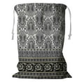 thumbnail image 1 of YUSDECOR Flowers Paisley Wrapping Floral Ornament Storage Basket Laundry Bag with Drawstring Size 24x32 Inch, 1 of 3
