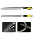 thumbnail image 1 of 8 Inch Fine-Toothed Metal Files for Woodworking Flat File Half-Round File Tools, 1 of 7