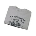 thumbnail image 3 of Anything is Possum-ble Positive Possum Sweatshirt, Retro Positivity Shirt, 3 of 7