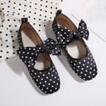 thumbnail image 6 of YHAJDS Loafer Shoes for Women Print Polka Dot Bowknot Slip On Casual Daily Walking Flats, 6 of 10