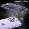 thumbnail image 5 of JETech Glitter Case for iPhone 14 Pro Max 6.7-Inch, Bling Sparkle Shockproof Phone Bumper Cover, Cute Sparkly for Women and Girls (Light Purple), 5 of 7