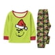 thumbnail image 4 of Moonsky Green Flannel Christmas Pajamas For Family Parent-child Warm Christmas Set Christmas Letter Printed Home Wear Pajamas Two-piece Mom Set Matching Christmas Pjs For Family 4 Years, 4 of 5