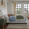 thumbnail image 3 of Naples Full Wood Low Profile Platform Bed with Matching Footboard in White, 3 of 13