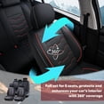thumbnail image 4 of 2026 Car Seat Cover for TOYOTA CAMRY , Red Lines Car Seat Covers, Waterproof PU Leather 5 Seats Full Set Non-slip Protect and Upgrade Seats, Pet Car Seat Covers, 4 of 9