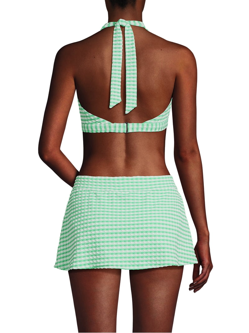 white halter neck skater dress Sway All Day Halter Skater Dress main image 1