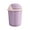 Purple, variant on Small Trash Can with Flip Lid, Round Office Bathroom Garbage Bin, Desk Side Wastebasket, Odor Control Step Can for Home, Purple Bedroom Kitchen Bin