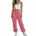thumbnail image 5 of Sundazz Baggy Sweatpants for Women High Waisted Workout Joggers Comfy Sweat Pants with Pockets, XS-XL, 5 of 9