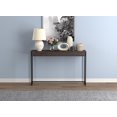 thumbnail image 3 of Safdie & Co. Table Console 47L Bois Brun Foncé Récupéré Metal Noir, 3 of 4