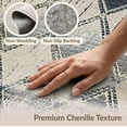 thumbnail image 3 of ODIKA Diamond Grid Checkered With Distressed Vintage Farmhouse Edge Stain Resistant Flatwoven for Entryway, Kitchen, Mudroom, 3 of 4