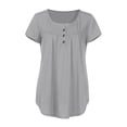 thumbnail image 5 of adviicd Tank Tops for Women Summer V Neck Summer T-Shirt Vest Women Tops Grey L, 5 of 5