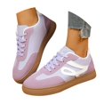 thumbnail image 3 of NOKIO Women's Retro Sneakers Fashion 𝖫a𝖼e Up Athlet𝗂c Shoes Casual Non-S𝗅ip Walking Shoes Lightweight Daily Walking Shoes for Back to College, 3 of 9
