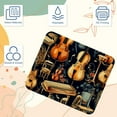 thumbnail image 3 of Musical Instrument 8.3x9.8 Inch Square Printed Desk Mat Mouse Pad for Office and Gaming, Non-Slip Rubber Bottom, 3 of 6