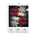 thumbnail image 4 of Gukieu Red And White Screaming Demon Skull Print Magnetic Mailbox Cover, Sun-proof and Waterproof Home Yard Mailbox Cover-25.5x21 in, 4 of 8