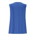thumbnail image 6 of Womens Eyelet Tank Tops, Sleeveless Shirts for Women Summer Casual Loose Fit Hollow Solid Color V Neck Dressy Blouses, 6 of 6