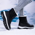 thumbnail image 2 of YOURDIARY Womens Warm Faux Fur Lined Mid-Calf Boots Waterproof Winter Snow Boots Non-slip Lace-Up Casual Boots, 2 of 9