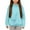 Sky Blue, variant on Big Girls Puppy Cat Big Pocket Hoodie Soft Cozy Hooded Sweatshirt, Sizes 9-10