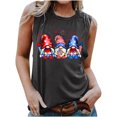 thumbnail image 1 of Qiopertar Blouse Sans Manches Imprimée Mode Décontractée pour Femmes Col Rond Sexy Pull-Over Slim Offres de la Semaine Liquidation à Moins de 5$ jusqu'à 90 % de Réduction, 1 of 4