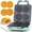 Pizzelle Maker (Aqua), variant on Double Belgian Waffle Maker Thick  2 X 6" Round Belgium Iron Waflera Electrica With Non-stick Plates 1200w For & Family Breakfast Graphite