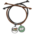 thumbnail image 1 of Kenya National FLAG negro patrón Pulsera Cuerda Mano Cadena Cuero Dinero Pulsera Unbranded M, 1 of 2