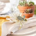 thumbnail image 4 of Gold Bee Napkin Rings, Set of 12 Daisy Sunflower Buckle HoldersElegant Table Decor for Dinning Banmo, 4 of 5