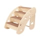 thumbnail image 1 of Escaleras para perros para camas altas, escalera para mascotas, de madera resistente, portátil, antideslizante 4 pasos, 1 of 7