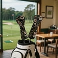 thumbnail image 4 of Yuyamidu Mushroom Golf Head Covers, Waterproof Leather Golf Club Head Covers Flowers Club Protection, Fit Driver 3 Wood 5 Wood Hybrid, 4 of 8
