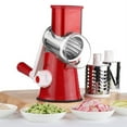 thumbnail image 5 of Manual Hand-Cranked Multifunctional Kitchen Tool: Efficient Vegetable Slicer, Shredder & Spice Grinder – Compact, Durable, Time-Saving for Home & Professional Chefs – Blue with English Packaging, 5 of 5