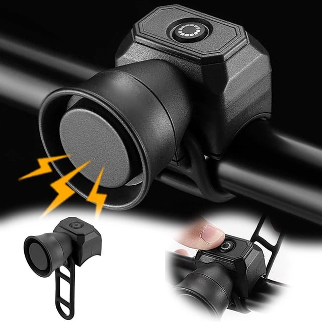 Mini USB Rechargeable Electronic Bike Horn Loud Warning Signal for Cycling Enthusiasts