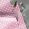 thumbnail image 3 of Mainstays 42" x 1.5 yd Cotton Light-weight Flannel Happy Dots Precut Sewing & Craft Fabric, Pink/White, 3 of 4