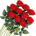 thumbnail image 1 of 10 Pcs Faux Bouquet De Fleurs De Soie De Rose Artificielle Pour La Dcoration De Mariage Dcoration De Fte D'anniversaire De Famille Dcoration De Ja, 1 of 5