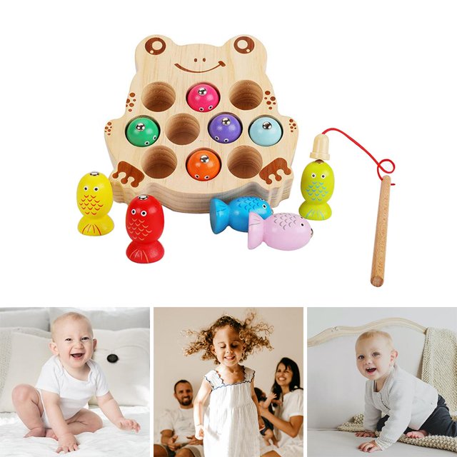 Juguetes Montessori para , magnética, rompecabezas de , clasificación , de para de 3 CUTICAT juego de pesca