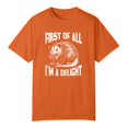 thumbnail image 4 of TSADFHJI Hauts de Sortie pour Femmes Manches Longues Noir Mode Décontractée Col Rond T-Shirts Été Manches Courtes T-Shirts Décontractés Amples Haut S Orange, 4 of 4