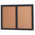 thumbnail image 1 of Aarco Products DCC3648RBK 48 in. W x 36 in. H Enclosed Aluminum Bulletin Board - Black, 1 of 1