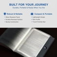 thumbnail image 6 of Waxgamo Book Light, Rechargeable Led Reading Light for Book, Clear LED Flat Book Lights for Reading at Night with 3 Colors & Timer, Dimmable Panel Plate Book Lamp, Bookish Gifts for Readers  (Black), 6 of 9