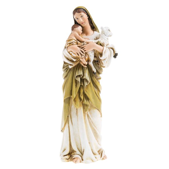 Joseph's Studio by Roman, Renaissance Collection, 6.25" H Madonna & Child W/Lamb, Home Décor, Devout Gift, Prayerful Inspiration (3x2x6)