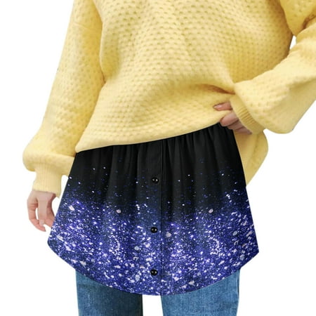 

Medcursor Maternity Pencil Skirt Women s Mini Shirt Extensions All-Match Adjustable Layering Fake Top Lower Sweep Shirt Extender Bottom With Elastic Waist Band Mini Dress