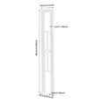 thumbnail image 3 of ToppiJoy 2Pcs U-Shaped Stair Handrail, Wrought Iron Hand Rails for Outdoor & Indoor Steps, Non-Slip Safety Support Poles for Porch Deck Loft(White, Diamond), 3 of 11