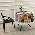 thumbnail image 7 of SKYSONIC Leopard Round Tablecloth 60 inch Waterproof Tablecloth Stain Resistant and Wrinkle Decorative Patio Table Cloths for Kitchen Dinning Room Party Home Garden Picnic, 7 of 7