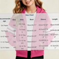 thumbnail image 3 of HAOTAGS Kids Hooded Sweatshirt (5-14) Winter Fleece-lined Zipper Warm Jacket Hot Pink Size 9, 3 of 7