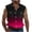 Hot Pink, variant on LpwkSSA Mens Sleeveless Denim Vest Button Placket Design V Neck Chest Pocket Durable Fabric Western Silhouette for Casual Outings Pink M