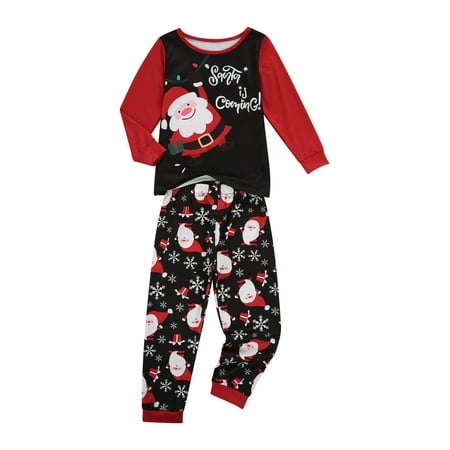 

Fullvigor Family Christmas Pajamas Long Sleeve Santa Tops Pants