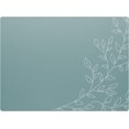 thumbnail image 5 of Royalty Art Napperons Boho Gris Sarcelle, Ensemble de 4 Pcs, Dessous en Liège Antidérapant, Surface Essuyable Résistante à la Chaleur pour la Protection de la Cuisine et de la Table à Manger, Motif Floral Mignon pour Déco de Ferme Ou Rustique, 5 of 5