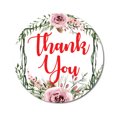 thumbnail image 1 of Darling Souvenir Round 45 Pcs Rose & Vines Frame Thank You Stickers Wedding Gift-1.6 Inches, 1 of 4