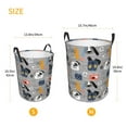 thumbnail image 4 of Uemuo Dog Pattern Circular Laundry Hamper Basket with handles,Collapsible laundry basket,Large capacity laundry hamper,Laundry Organizer-, 4 of 8
