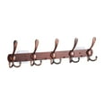thumbnail image 4 of Gancho de pared, colgador de gancho decorativo de acero inoxidable duradero sin pounch, gancho de metal para colgar toallas, gancho de toalla de metal Marrón Macarena gancho de pared, 4 of 8