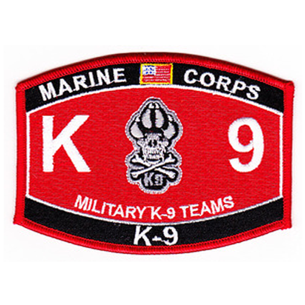 MARINE CORPS MILITARY K9 TEAMS MOS PATCH CANINE MP DOG HANDLER POLICE