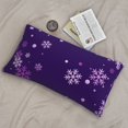 thumbnail image 7 of Disketp Crystal Purple Snowflake Pillowcase, Queen Size Pillow Cases for Bedroom,Office,Sofa, Pillow Cover with Envelope Closure - 20x36in, 7 of 7
