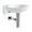 White, variant on Ws Bath Collections Ciuci 6622.09 Ciuci 13-3/4" Ceramic Wall Mounted Bathroom Sink - White