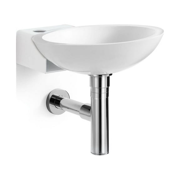 Ws Bath Collections Ciuci 6622.09 Ciuci 13-3/4" Ceramic Wall Mounted Bathroom Sink - White